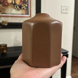 Hearth and Hand Brown Faceted Ceramic Bud Vase